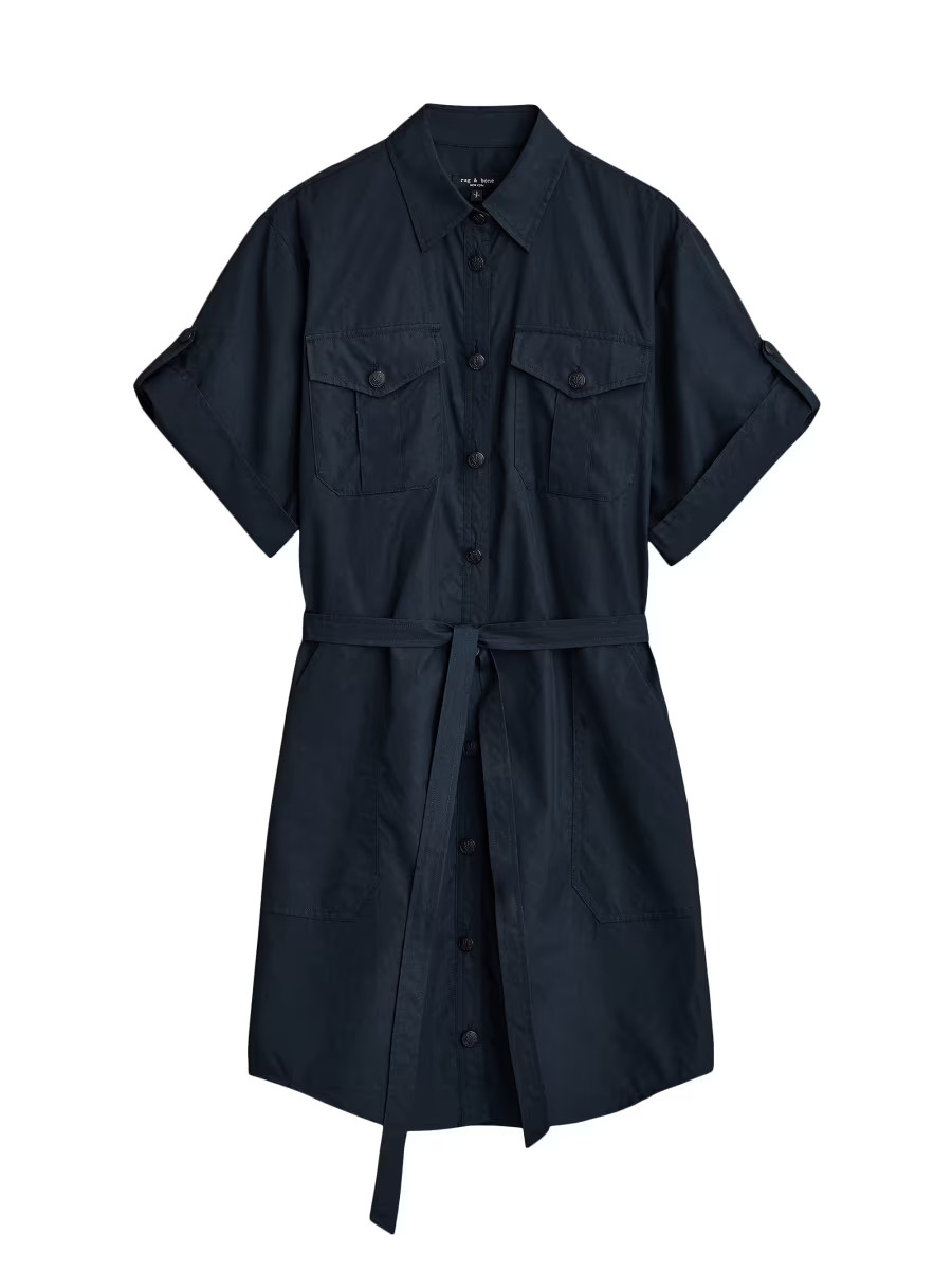 rag & bone Roxanne Belted Cotton Shirtdress | Saks Fifth Avenue