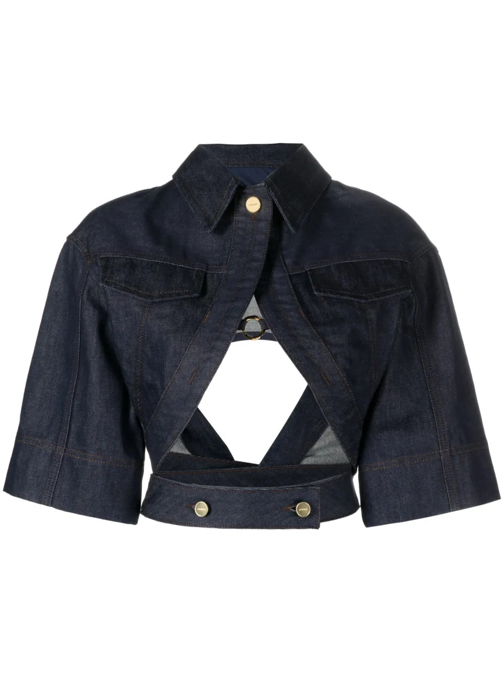 Le haut de Nîmes Yuma cropped shirt | Farfetch Global