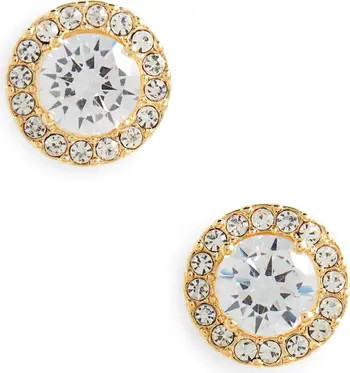 Halo Cubic Zirconia Stud Earrings | Nordstrom