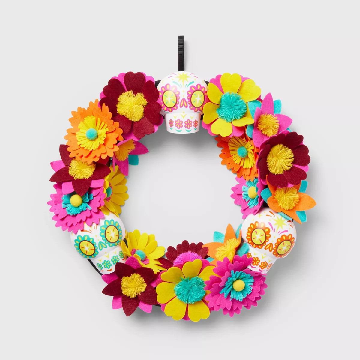 Día de Muertos Calavera and Flower Wreath - Designed with Luis Pinto | Target