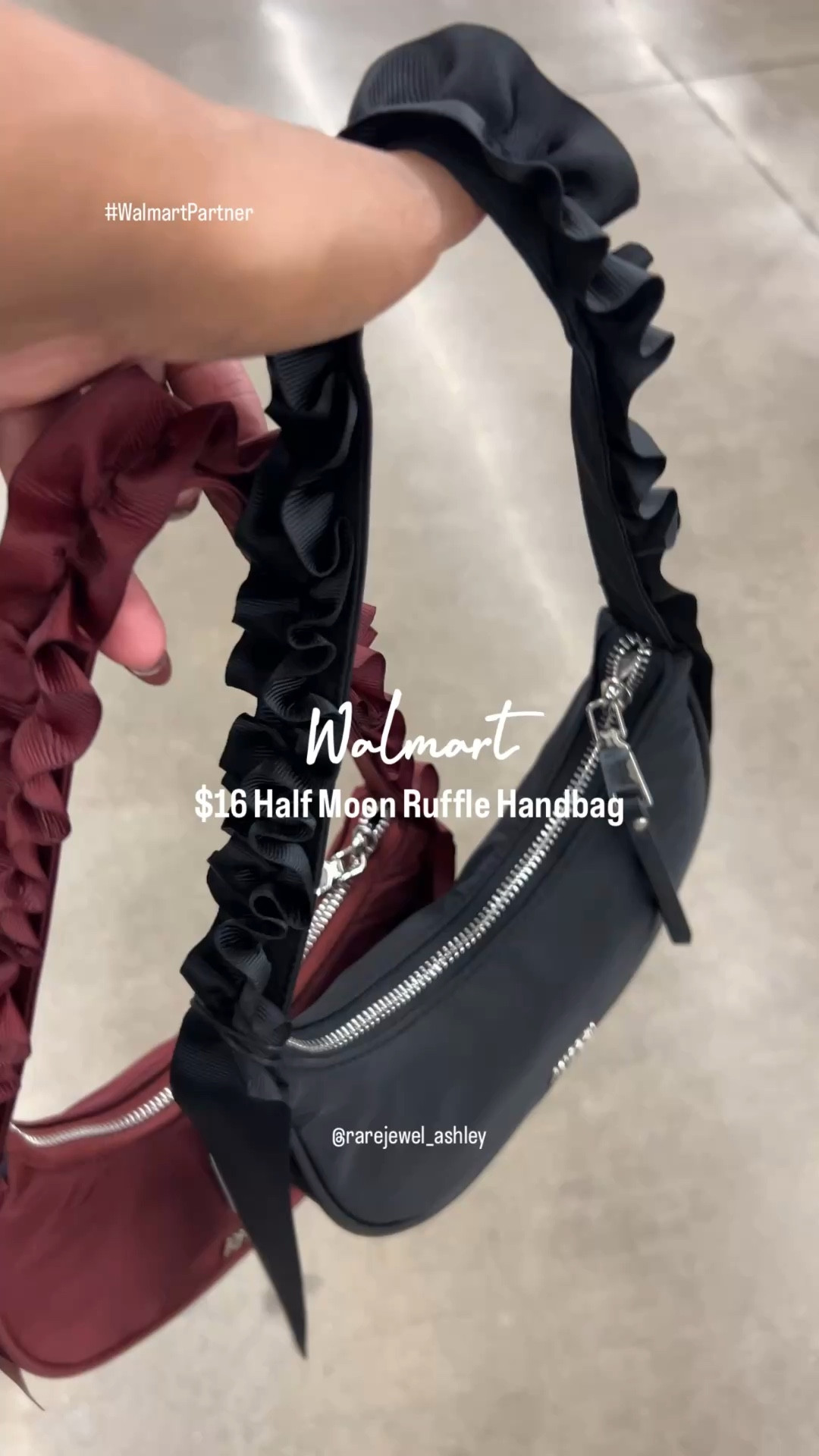 I discovered these mini ruffle handbags available in burgundy and black from @Walmart. #WalmartPartner 

Hashtags:
#handbags #shoulderbags #accessories #ruffles #minihandbags #burgundy #black #rufflebags #Walmartfinds #gifting #giftideas #giftsforher #trending #LTKFindsUnder50

#LTKStyleTip #LTKSeasonal #LTKSaleAlert
