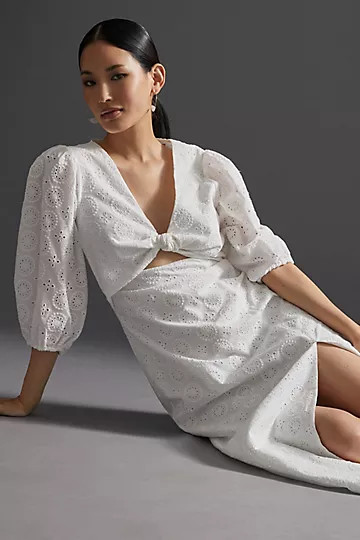 Hutch Eyelet Cut-Out Maxi Dress | Anthropologie (US)