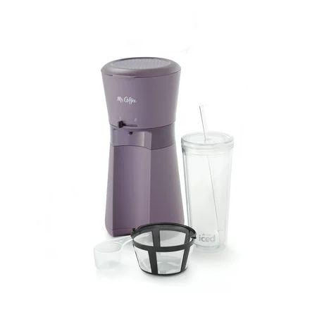 Mr. Coffee® Iced™ Coffee Maker with Reusable Tumbler and Coffee Filter, Lavender | Walmart (US)