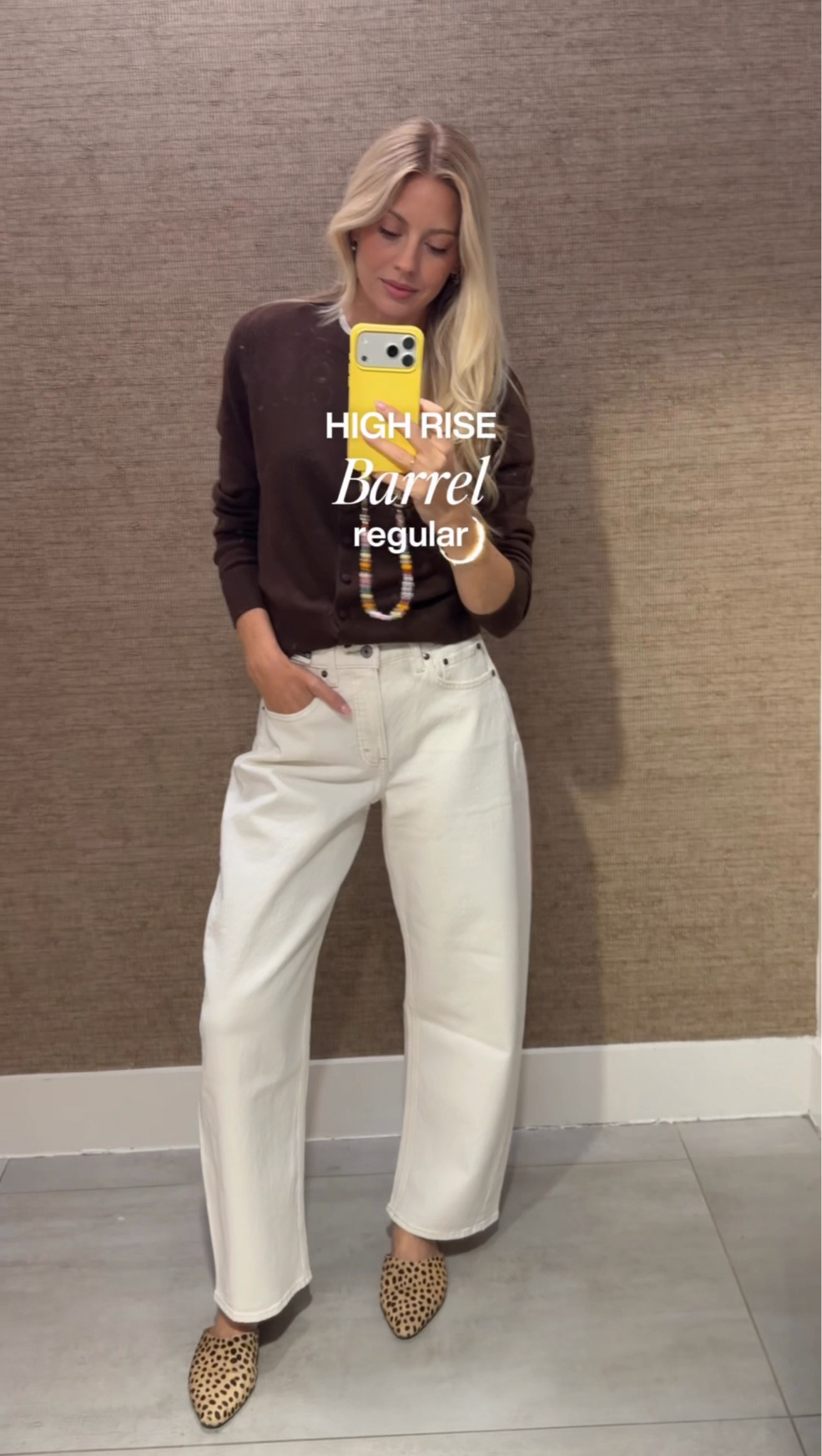 Trying the barrel-jean trend in a lighter wash 🤍 This Abercrombie pair has a relaxed, curved-leg silhouette that makes a simple sweater-and-flats outfit feel more current. Wearing the regular length here.

#LTKfit #LTKootd #BarrelJeans #AbercrombieStyle #DenimTrends #NeutralStyle #CasualChic