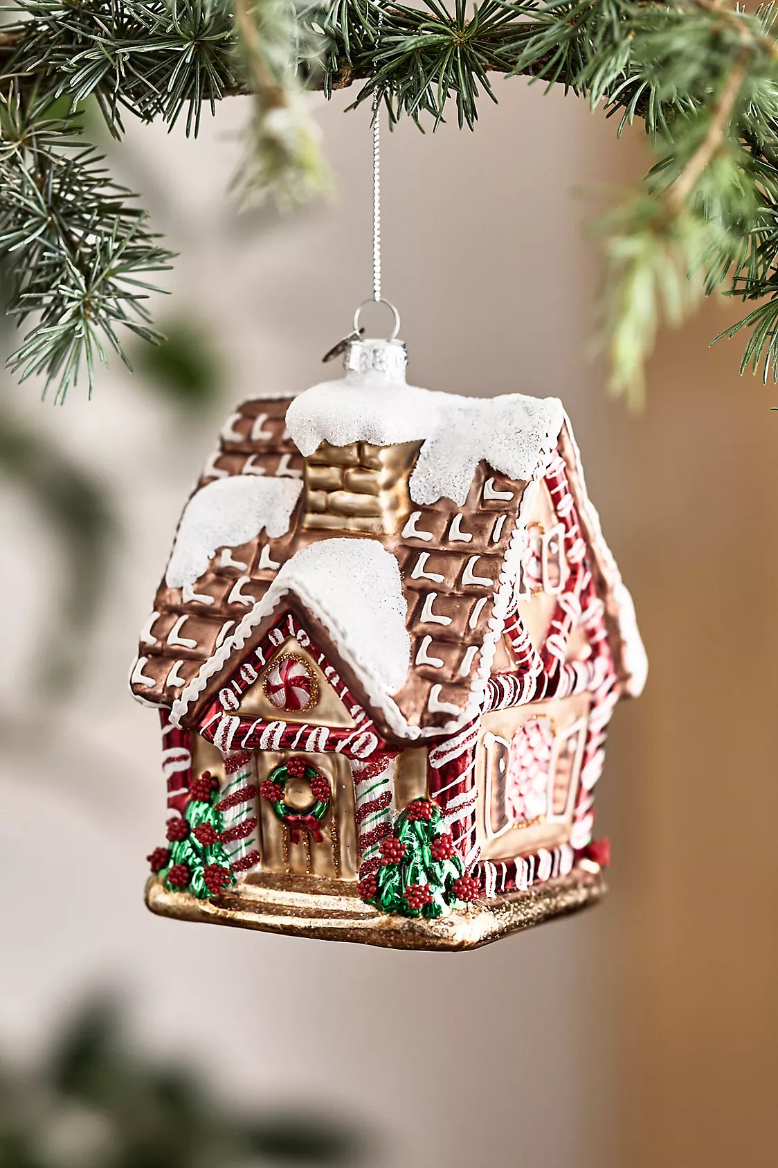 Gingerbread House Glass Ornament | Anthropologie (US)