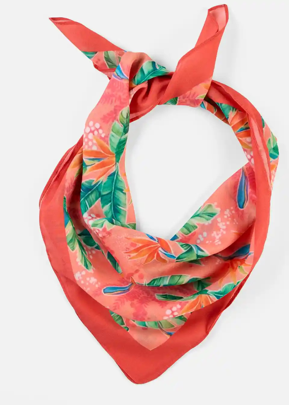 Sch\u00f6nes, fr\u00fchlingshaftes Tuch mit Blumenmuster. - orange - Damen | Bonprix DE