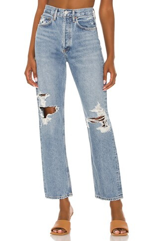 AGOLDE 90s Mid Rise Loose in Wander from Revolve.com | Revolve Clothing (Global)