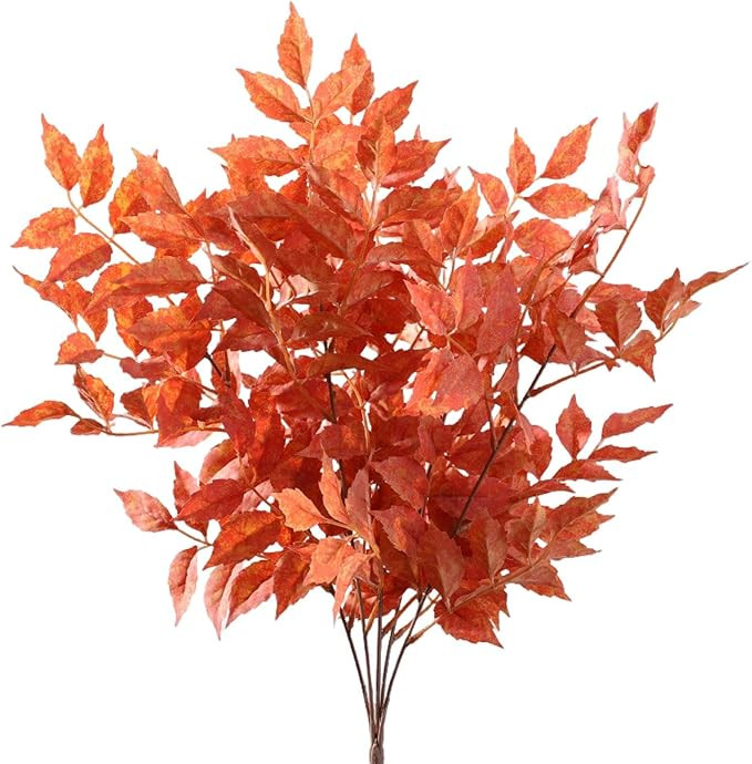 Easy to Care for Artificial Leaves Fall Maple Realistic Non-Fading Low Maintenance Autumn Decorat... | Amazon (US)