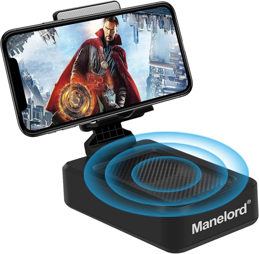 Cell Phone Stand with Wireless Bluetooth Speaker Compatible for iPhone/Samsung/iPad Tablet, Anti-... | Amazon (US)