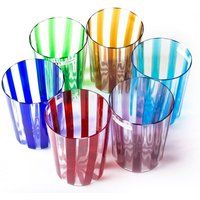 Murano Drinking Set, Blown Glasses, Coloured Glass Tumblers, Wine Water Glassware, Trademark Of Orig | Etsy (US)