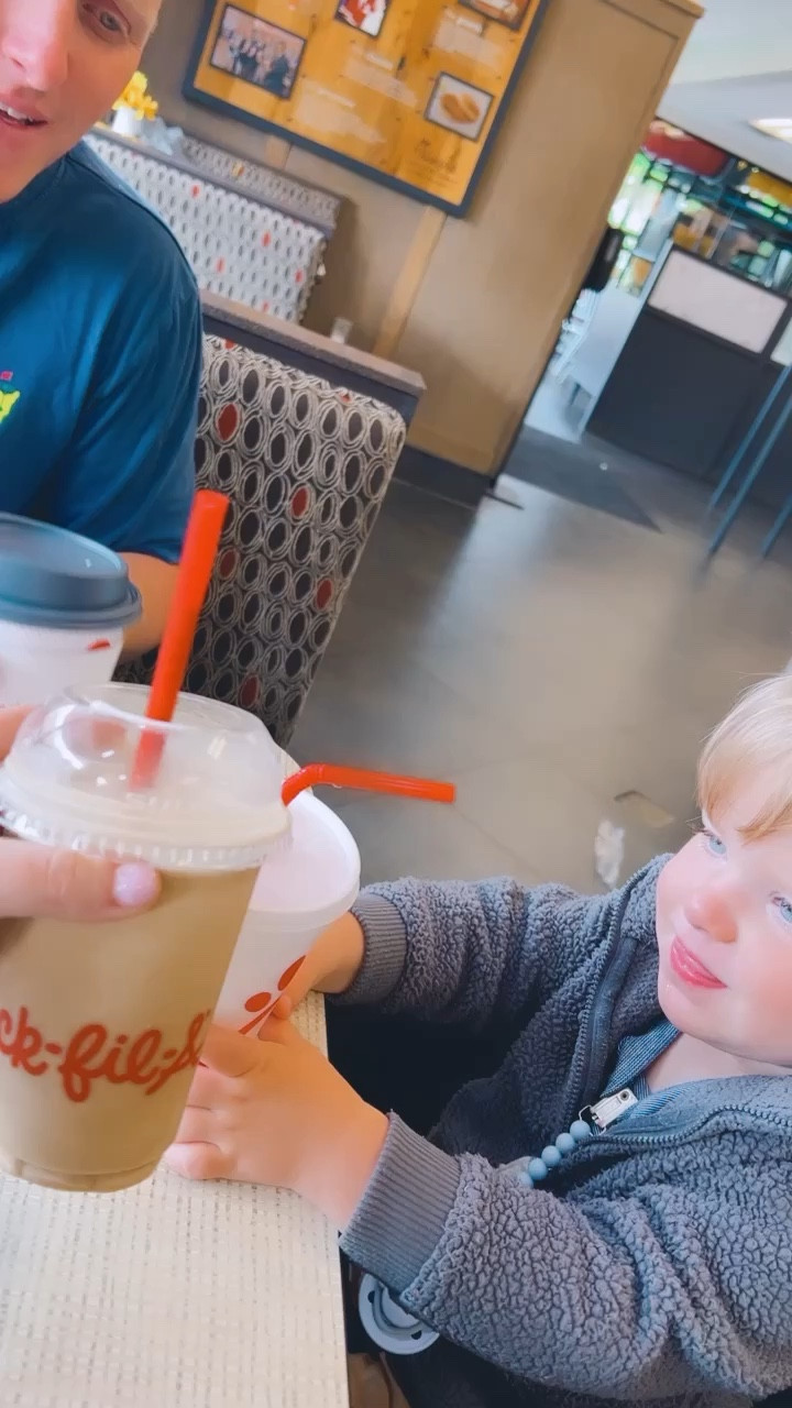 little morning chickfila breakfast date 🐔with my boys earlier this morning 🤍🥰!! cheers to Wednesday! 🎉🙌🏽

#LTKSeasonal #LTKfamily #LTKbaby