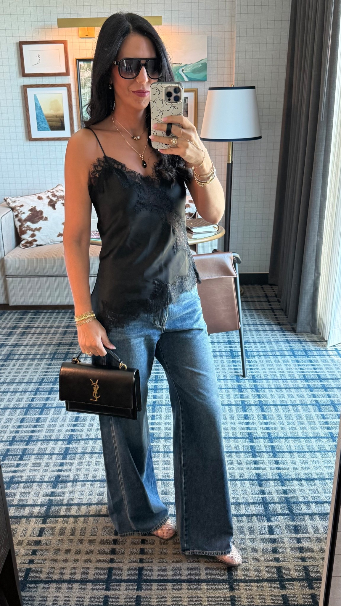 Da 1 of LTK early Lunch for 
Zara tank- small 
Denim- size 27 (runs large) 
Linking a look for less as well 

#LTKU #LTKCon #LTKOver40

#LTKTall