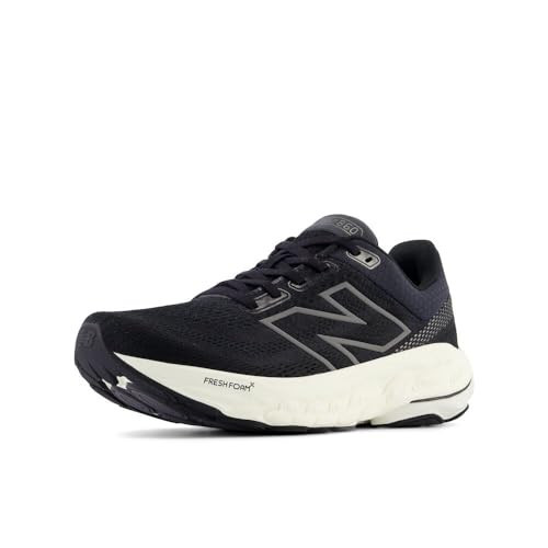 New Balance Women's Fresh Foam X 860 V14 Running Shoe, Black/Phantom/Angora, 5.5 XW | Amazon (US)