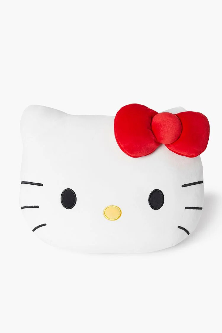 Hello Kitty Plush Pillow in White | Forever 21