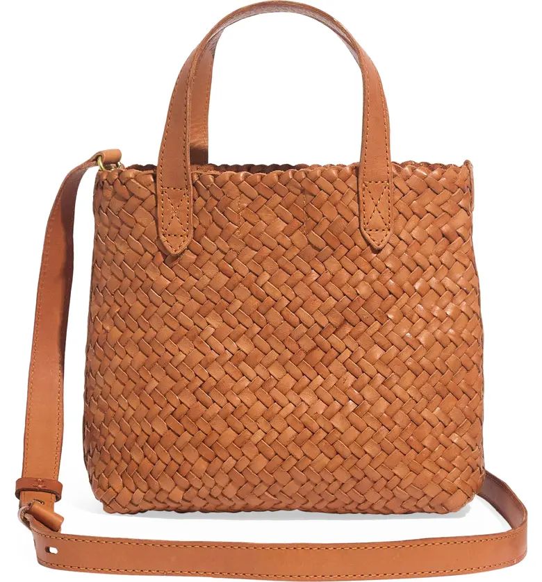 The Small Transport Crossbody: Woven Leather Edition | Nordstrom