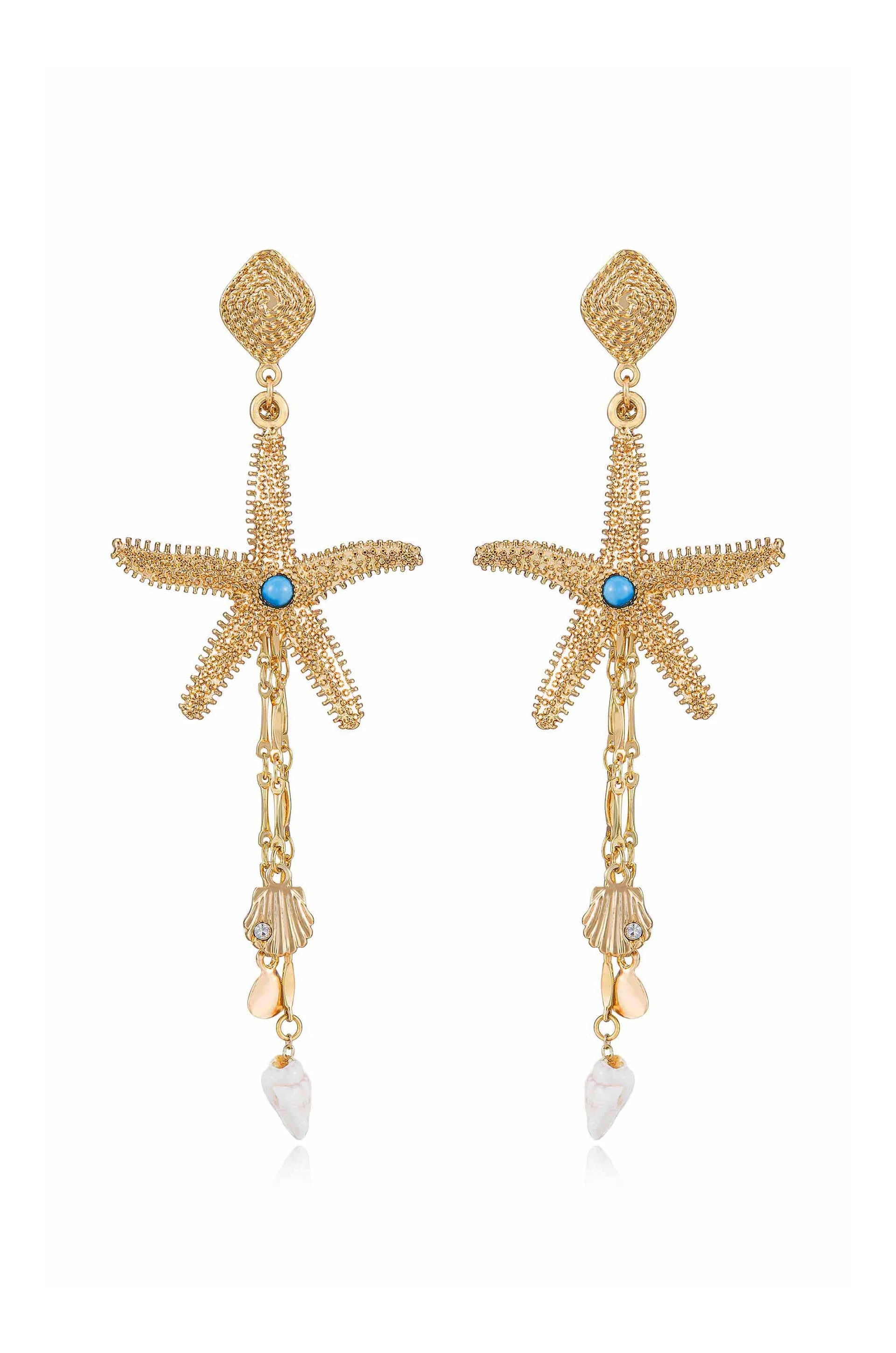 Starfish Seeker Drop Earrings | Ettika