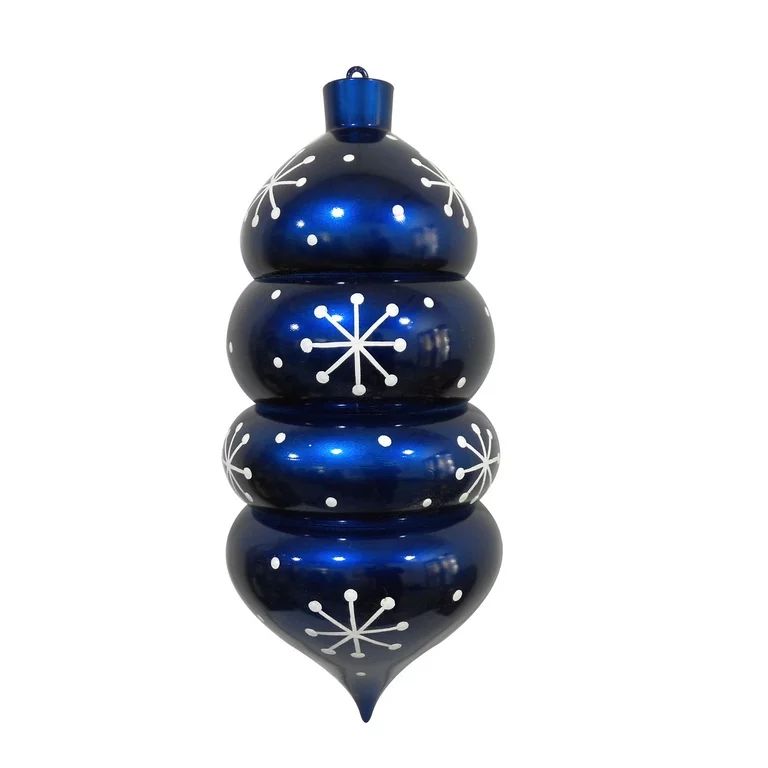 Vickerman 21.5" Blue Candy Droplet White Snowflake Christmas Ornament | Walmart (US)