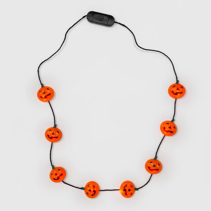 Kids' Light Up Skull Pumpkin Necklace - Hyde & EEK! Boutique™ | Target