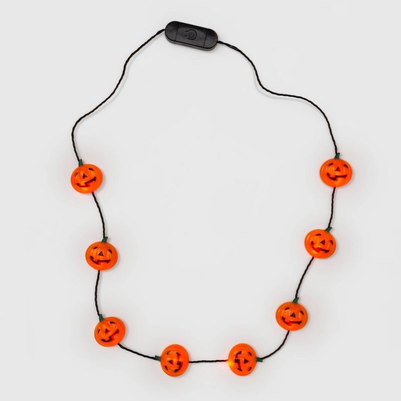 Kids' Light Up Skull Pumpkin Necklace - Hyde & EEK! Boutique™ | Target