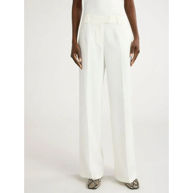 Scoop Women’s and Women's Plus Ultimate Crepe Wide Leg Trousers, 32", 32.5", and 34" Inseams, S... | Walmart (US)