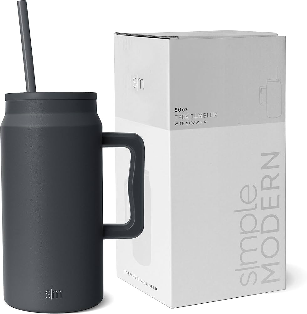 Simple Modern 50 oz Mug Tumbler with Handle and Straw Lid | Reusable Insulated Stainless Steel La... | Amazon (US)