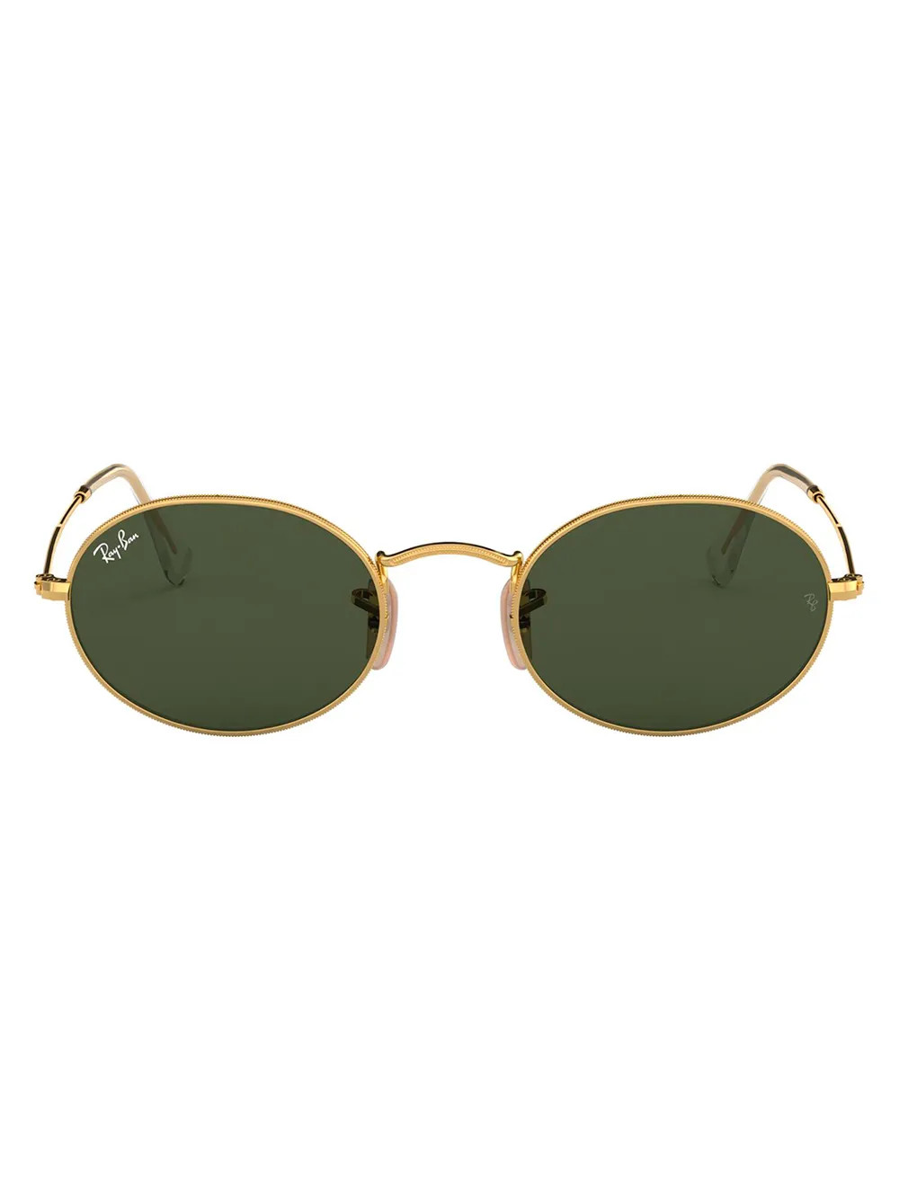Ray-Ban oval-frame Sunglasses | Gold | FARFETCH BG | Farfetch Global