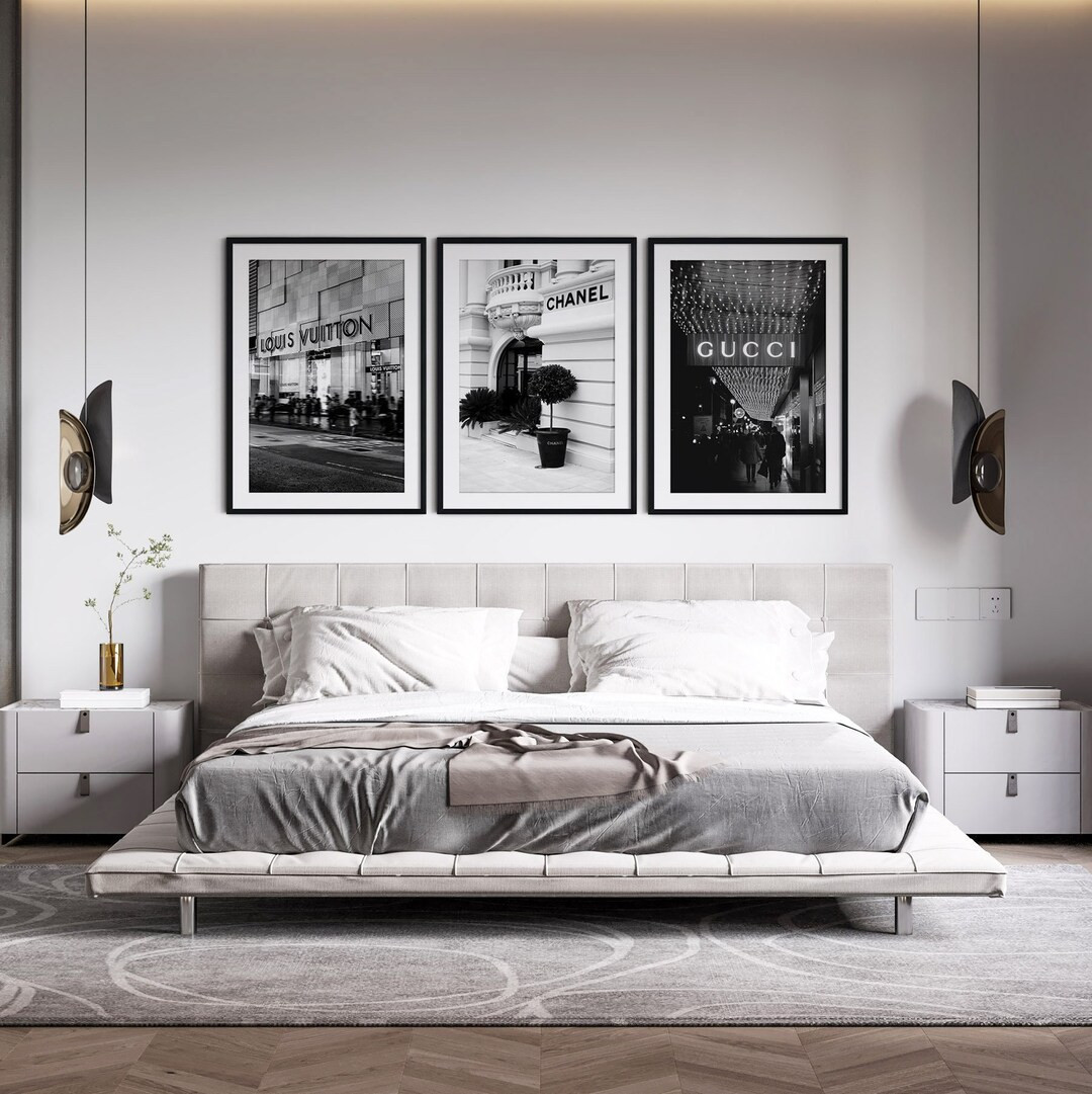 Set of 3 Fashion Photography Prints  Black & White Wall Art  - Etsy | Etsy (US)