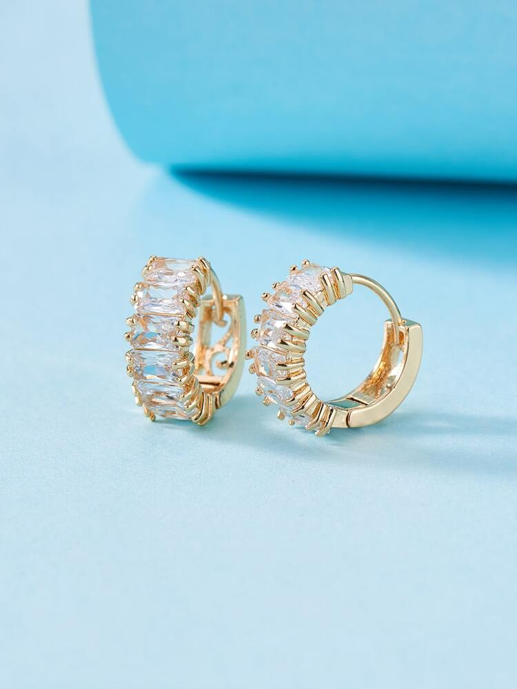 Rhinestone Hoop Earrings | SHEIN