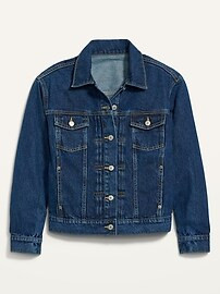 Dark-Wash Classic Jean Jacket for Women | Old Navy (US)