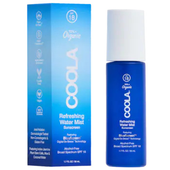 Refreshing Water Face Mist with SPF 18 and Hyaluronic Acid - COOLA | Sephora | Sephora (US)