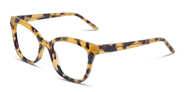 Muse X Hilary Duff Zora Tortoise/Yellow Eyeglasses | Includes FREE Rx Lenses | GlassesUSA