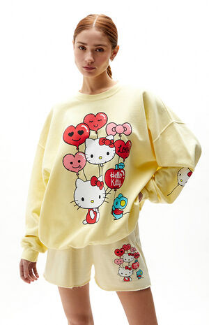 SANRIO Hello Kitty Balloons Crew Neck Sweatshirt | PacSun