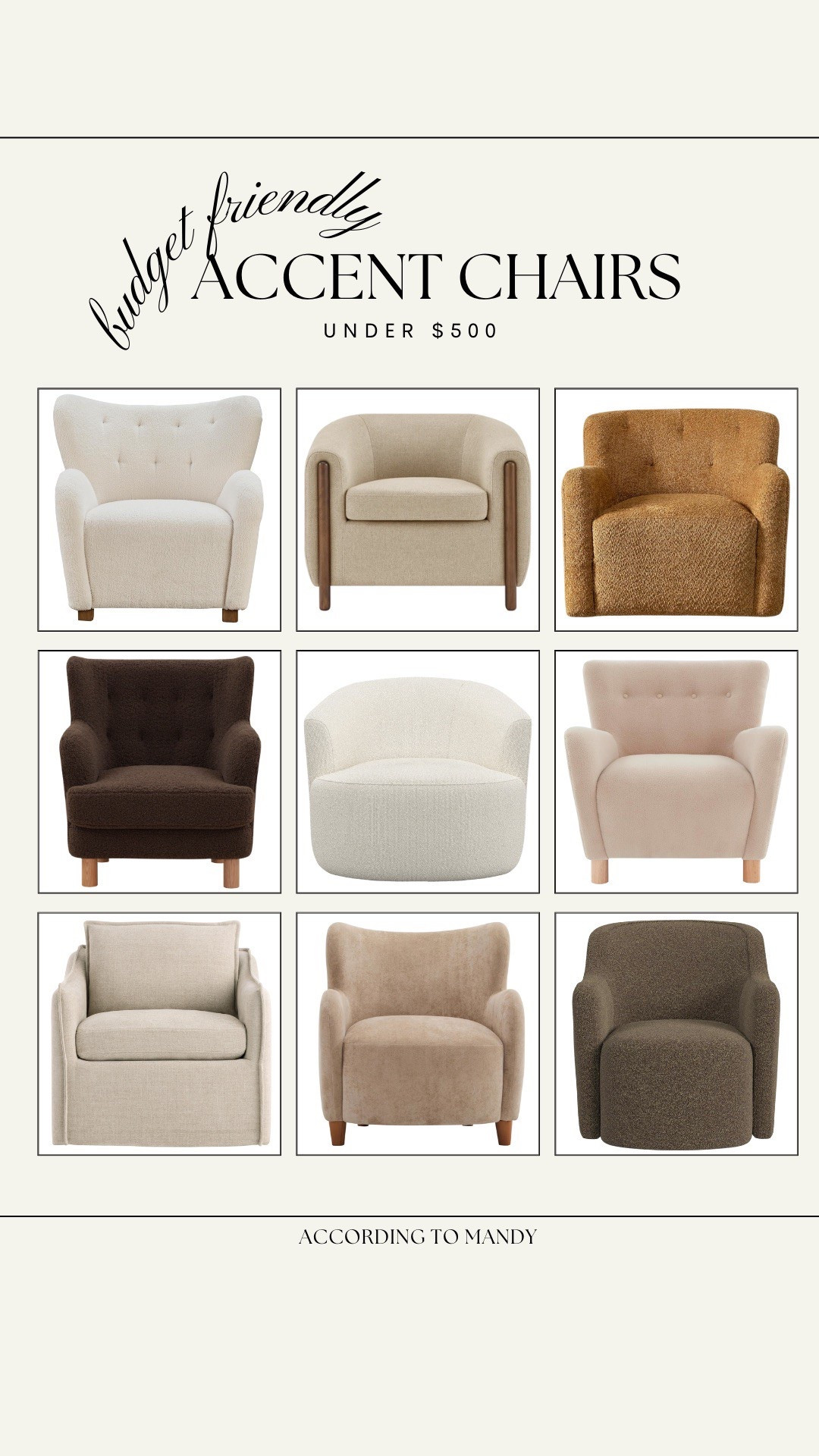 Budget friendly accent chairs under $500!

accent chairs, amazon, budget friendly home, affordable furniture

#LTKSeasonal #LTKHome #LTKStyleTip