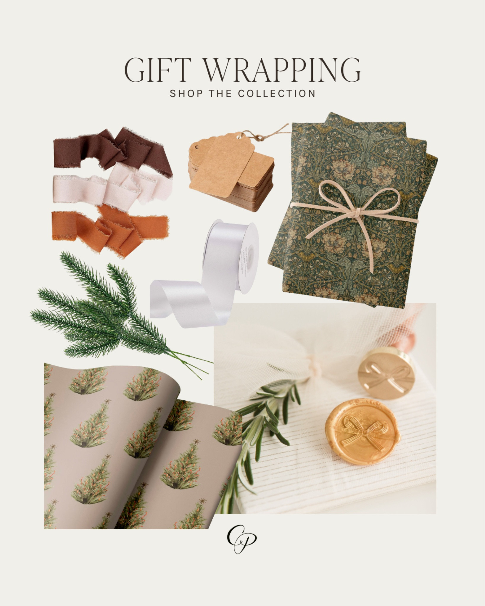 Gift Wrapping Guide | Aesthetic Holiday Gift Wrap | Christmas 2023 | Minimal | William Morris | Pretty | Elegant | Satin | Velvet | Tree | Kraft Paper | Neutral | Wax Seal | Stamp | Ribbon | Bow | Faux Greenery | Pine

#LTKHoliday #LTKSeasonal #LTKGiftGuide