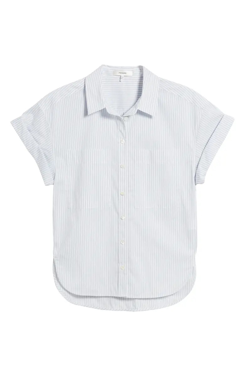 Stripe Short Sleeve Button-Up Shirt | Nordstrom