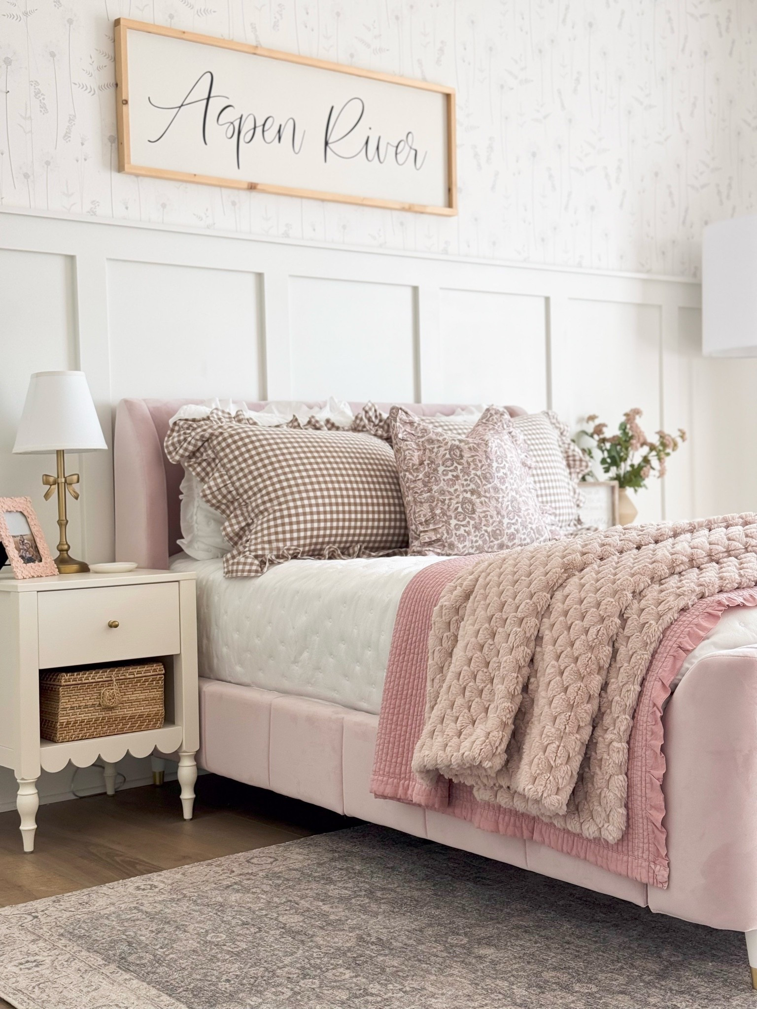 Aspen's beautiful pink bedroom!

#LTKmomlife #LTKHome #LTKKids