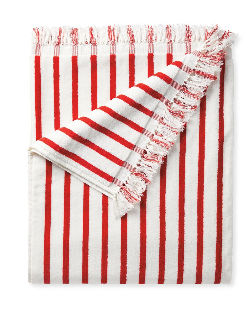 Tide Stripe Umbrella Blanket | Serena and Lily