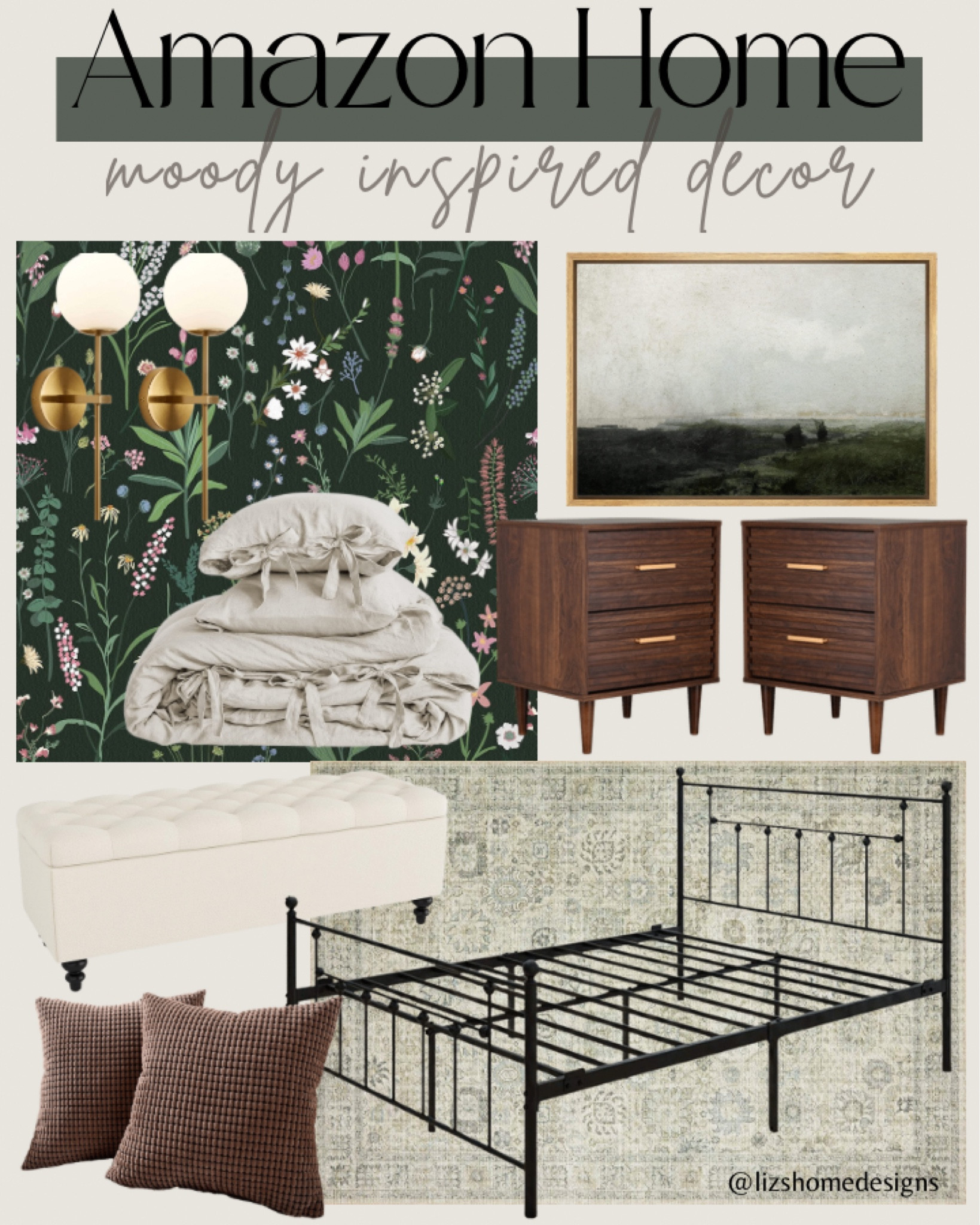 Shop this moody bedroom inspired Amazon home decor! Amazon home, home decor, bedroom decor, bedding, bedroom, furniture, wallpaper, moody, moody decor, Amazon finds, affordable amazon finds, affordable amazon home decor, affordable bedroom decor, bedroom finds, bedroom ideas

#LTKGiftGuide #LTKhome #LTKunder100