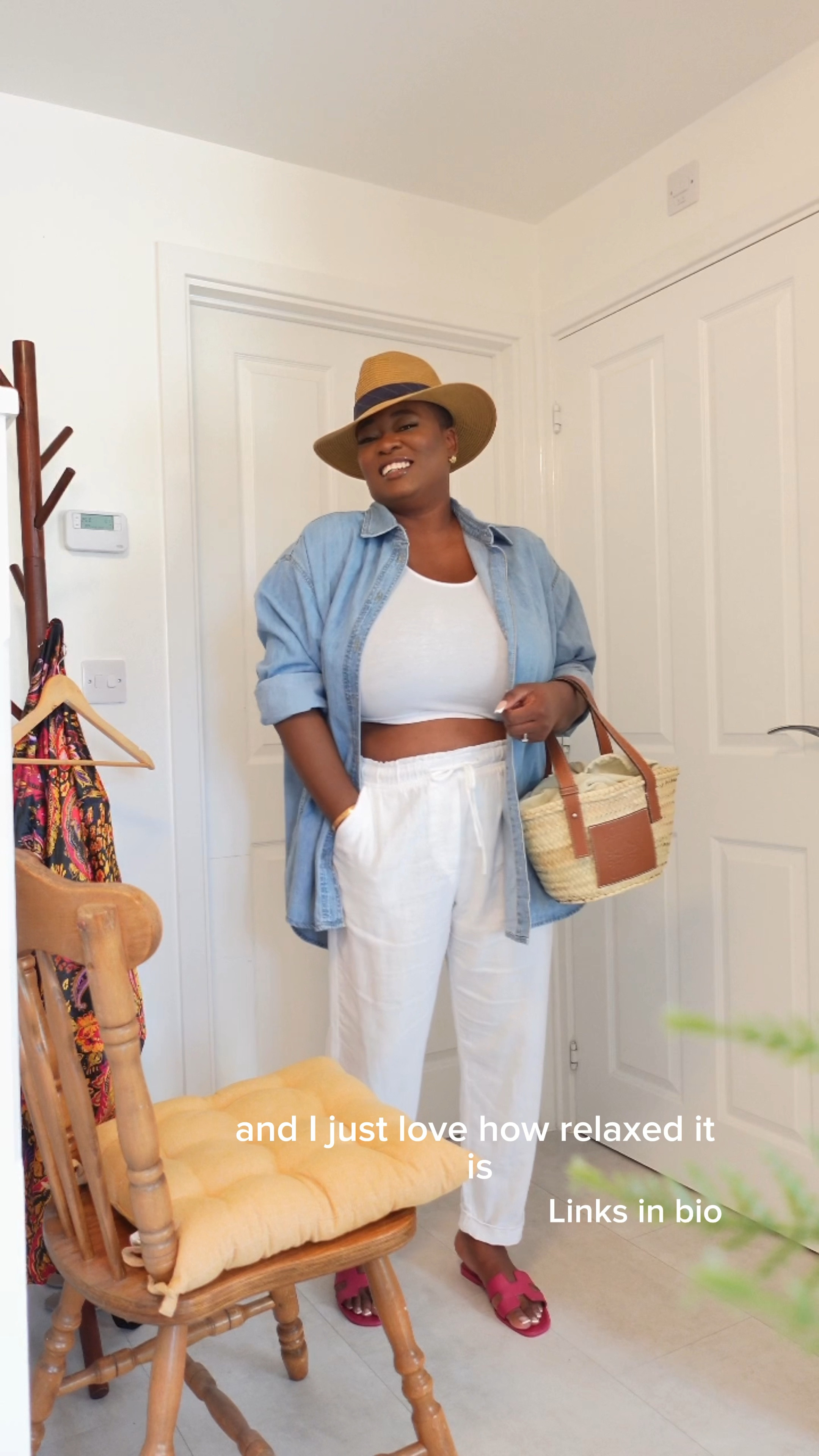 Casual denim x linen summer style

#LTKstyletip #LTKcurves #LTKitbag