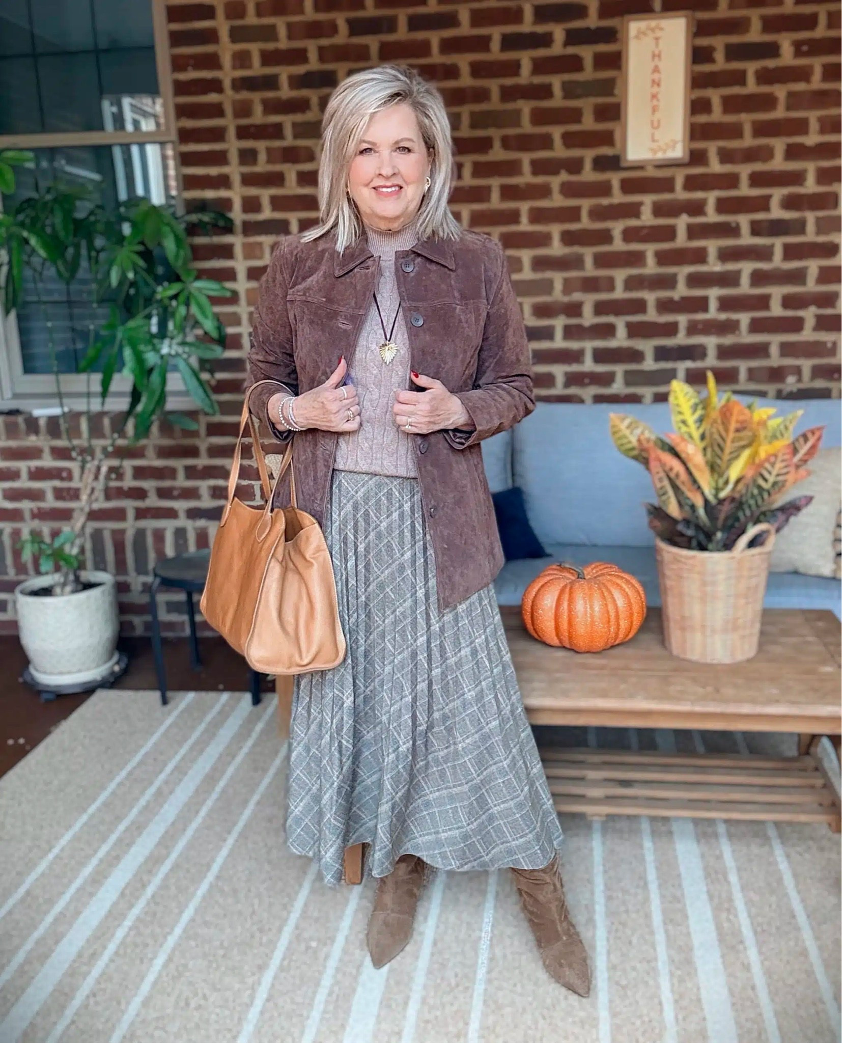 An outfit that is neutral and perfect for Fall! Think the office, dinner with Family or date night. I love this look with or without the suede jacket.

#LTKootd #LTKOver40 #LTKWorkwear