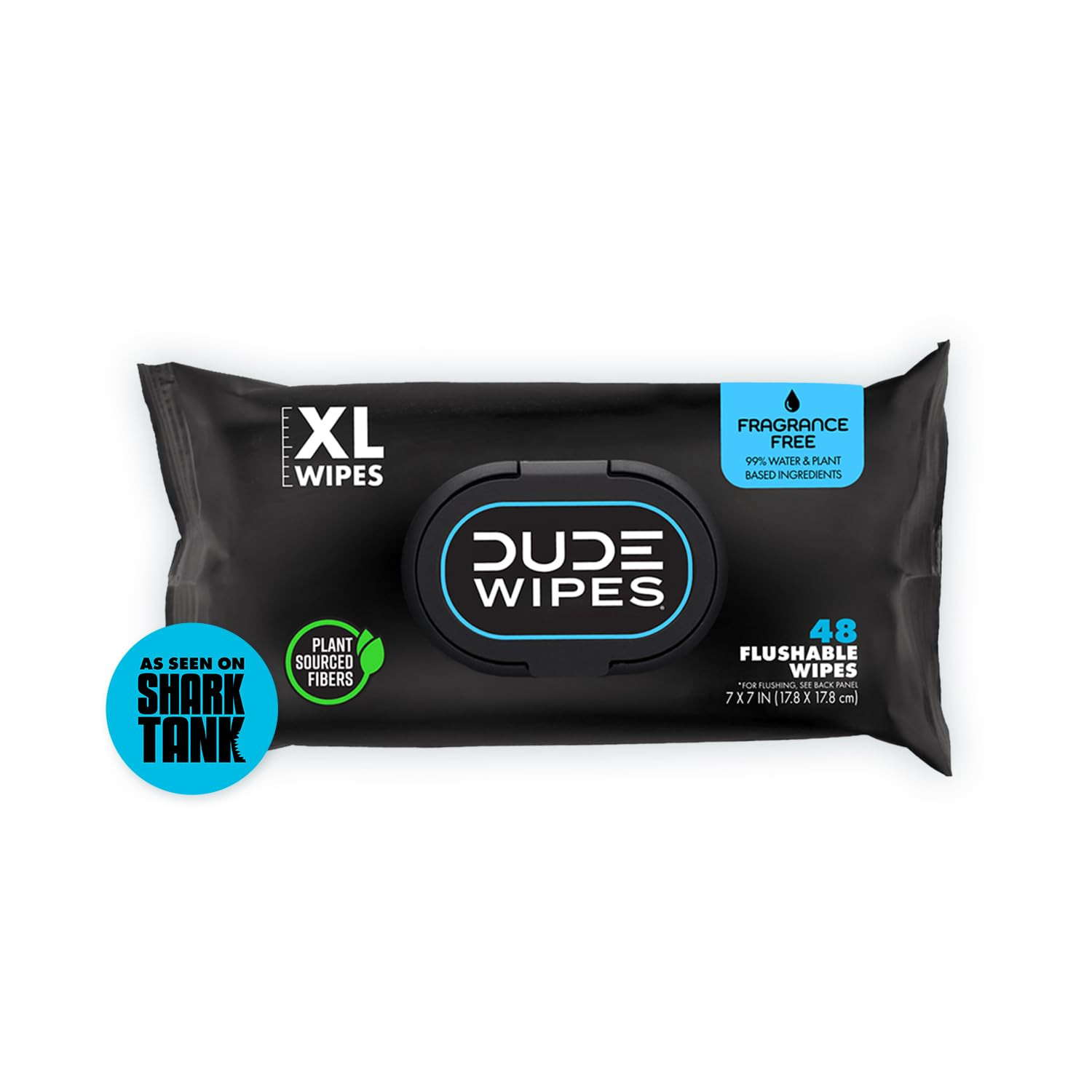 DUDE Wipes - Flushable Wipes - 1 Pack, 48 Count - Unscented - Extra-Large - Vitamin-E & Aloe - Se... | Amazon (US)