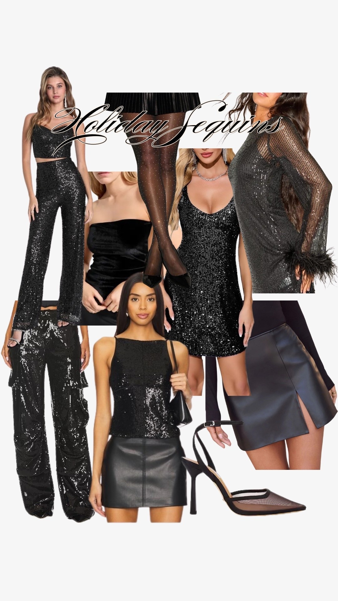 🖤 Sparkle Season: Styling Black Sequins Like a Pro ✨
Nothing says holiday party like a little (or a lot!) of black sparkle. Black sequins are universally flattering, eternally chic, and they practically guarantee a good time! Whether you go all out or just add a touch of shimmer, you need this vibe in your wardrobe.









* #BlackSequins
 * #HolidayStyle
 * #PartyOutfit
 * #SequinDress 
 * #GlamStyle
 * #OOTN 
 * #FashionInspo
 * #LTKHoliday
 * #LTKParties
 * #NYEOutfit
 * #NewYearsEve
 * #HolidayGlam
 * #SparkleSeason