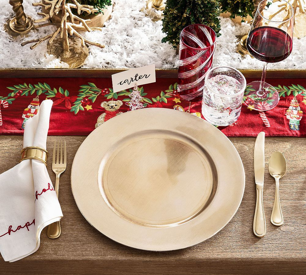 Caterers Box Charger Plates - Set of 12 | Pottery Barn (US)