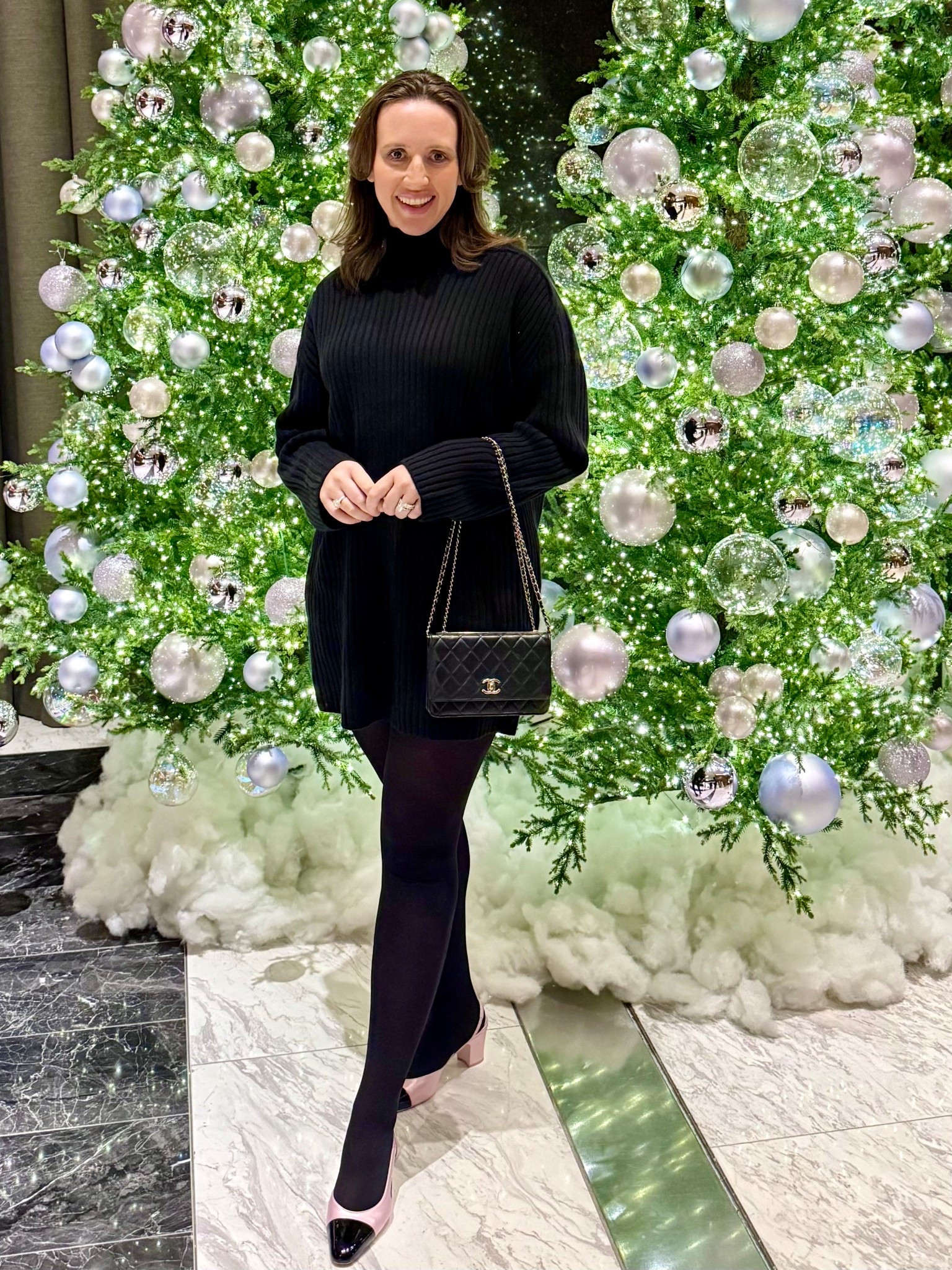 What I wore to my husbands work Christmas party. Love this chic sweater dress 

#LTKHoliday #LTKootd