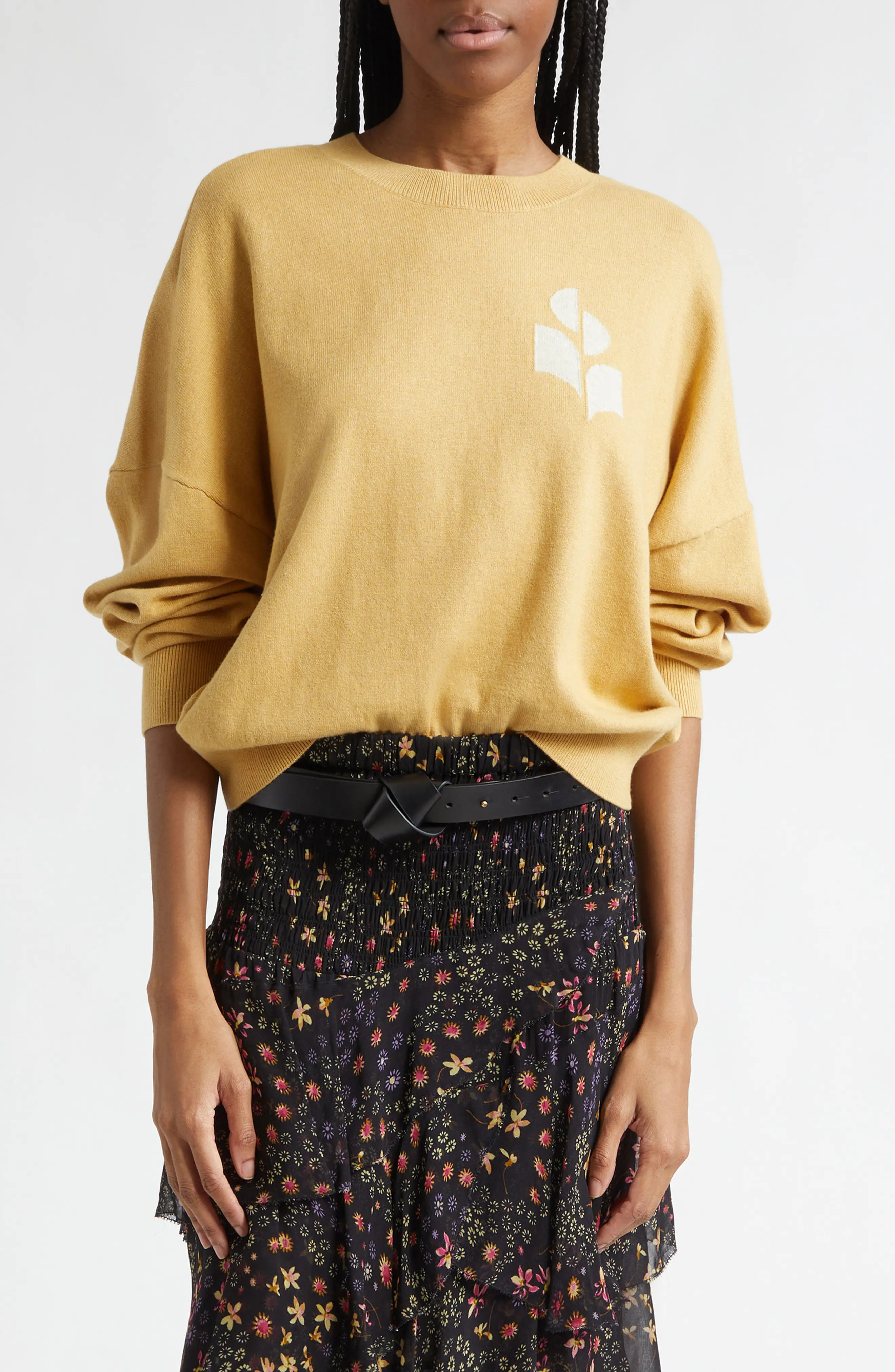 Isabel Marant \u00c9toile Marisans Logo Cotton & Wool Sweater (Women) | Nordstrom | Nordstrom