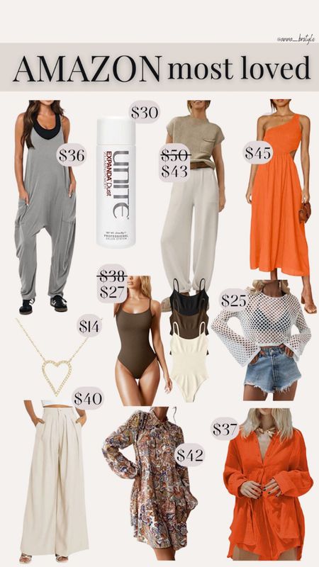 Amazon most loved best sellers jumpsuit matching set amazon finds smazon summer fashion 

#LTKunder100 #LTKsalealert #LTKunder50