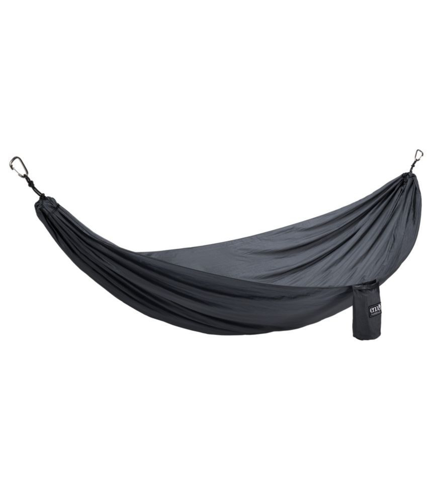 ENO Travel Nest Hammock/Strap Combo Charcoal, Nylon/Stainless Steel | L.L. Bean