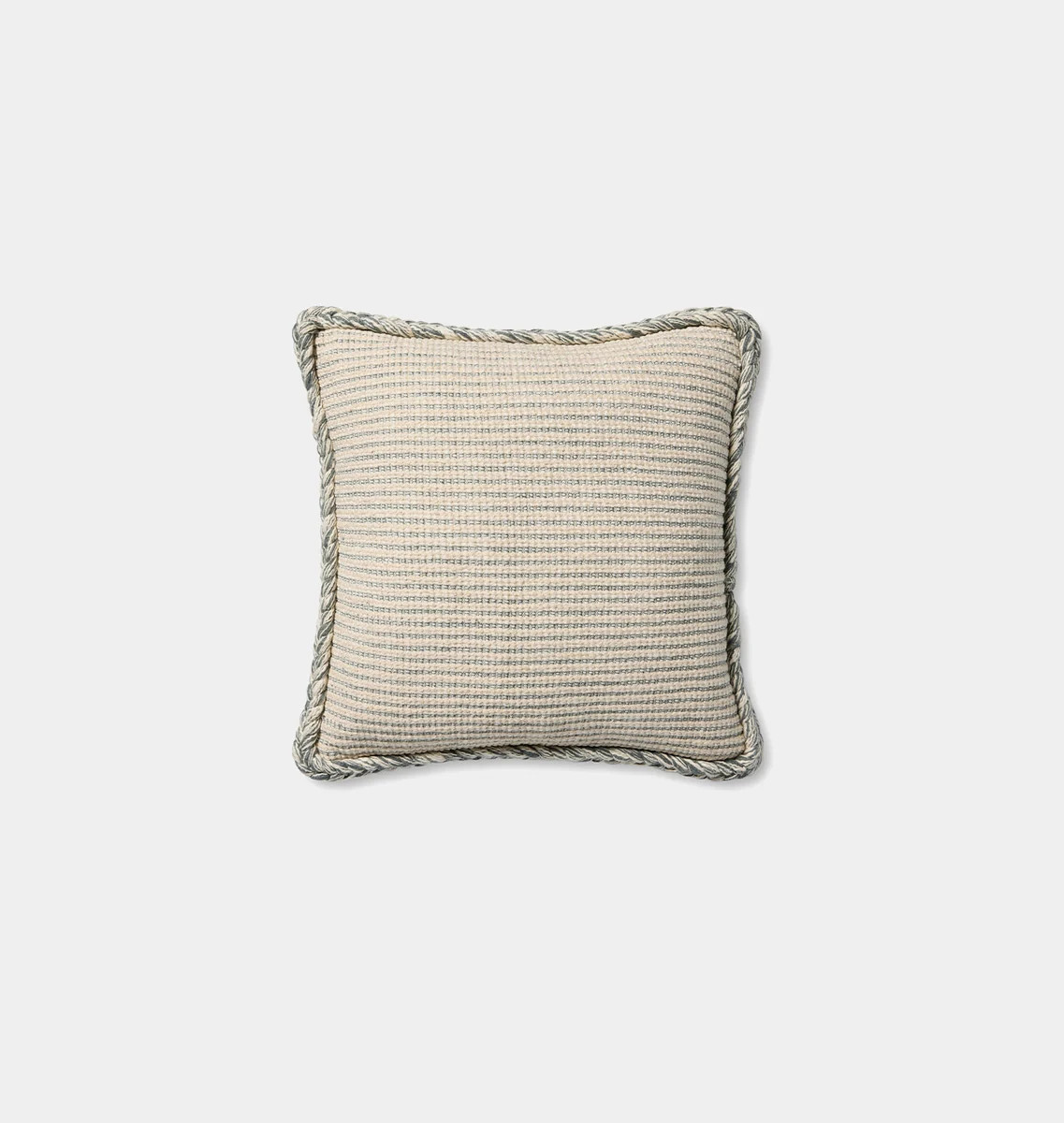 Oroville Pillow Natural / Blue | Shoppe Amber Interiors | Amber Interiors