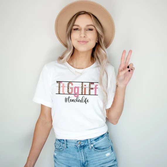 TGIF Teacher Shirt, Alphabet Teacher Tee, TGIF Shirt, Teacher Shirt, Friday Teacher Shirt, Funny ... | Etsy (US)