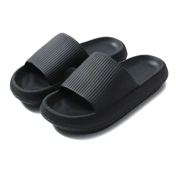 Shower Shoes Pillow Slides Sandals Women Men House Slippers, Size W 10-11, M 8.5-9.5, Black 42-43... | Walmart (US)